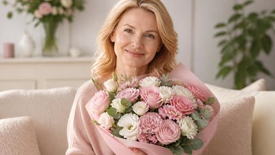 Поздравление маме с цветами на день рождения