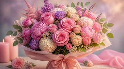 Красивые цветы подружке на день рождения